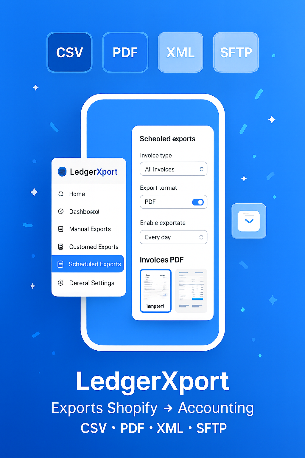 LedgerXport for Shopify Banner