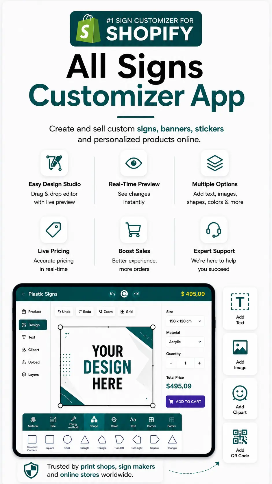 All Sign Customizer for Shopify (ASO Shopify) Banner