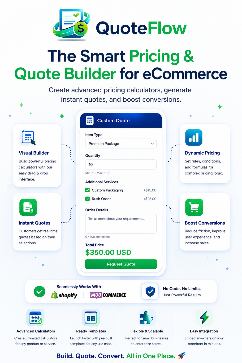 QuoteFlow – Dynamic Pricing & Quote Builder Banner