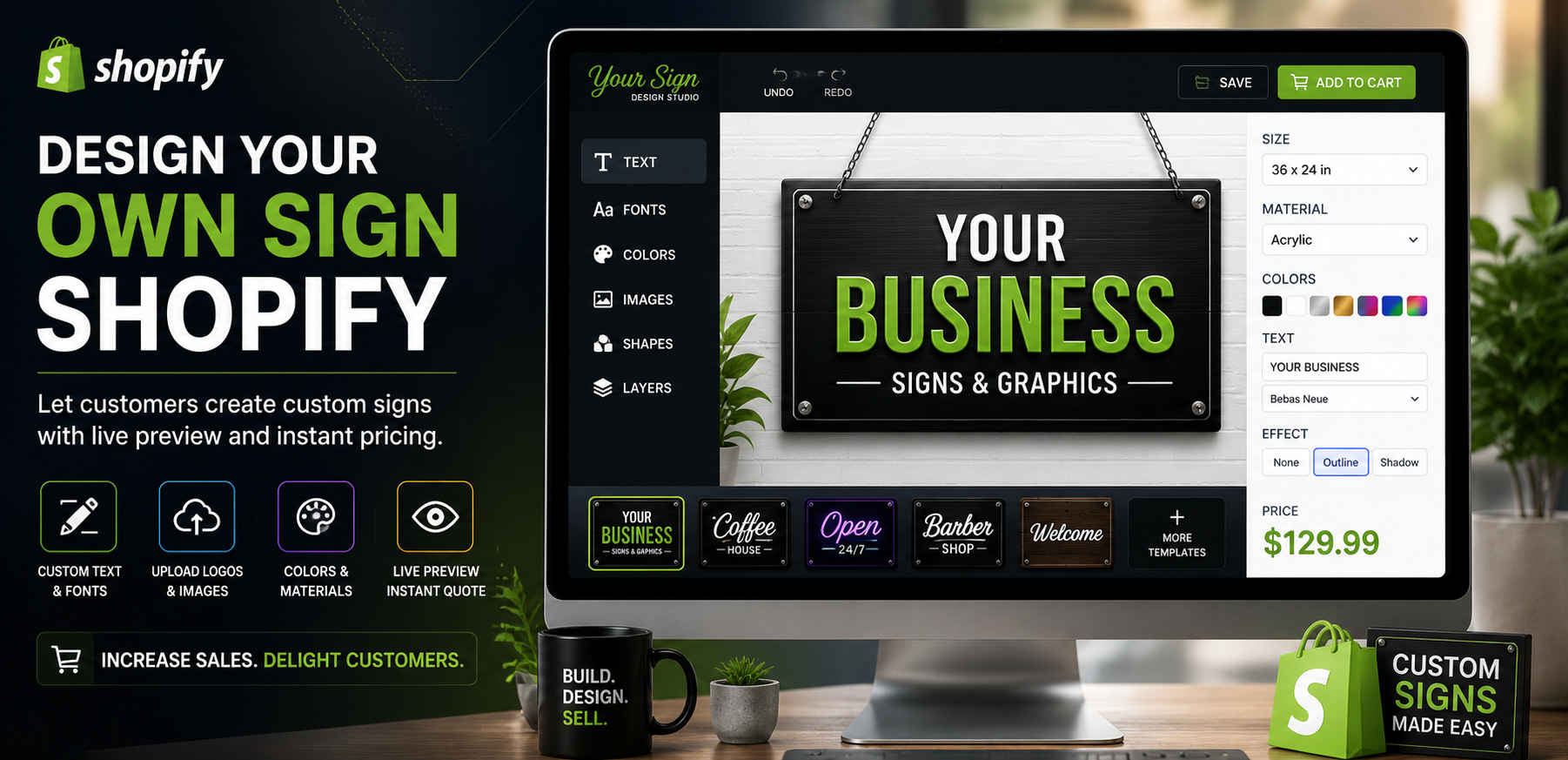 How to Let Customers Design Their Own Signs on Shopify